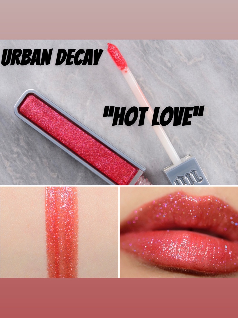 🍒BOGO50%🍒 🆕❤️URBAN DECAY: “HOT LOVE” HD Hi-Fi Shine Ultra Doux Gloss